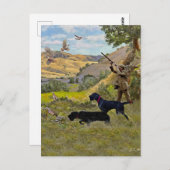 狩りチュカルパトリッジ ポストカード (正面/裏面)