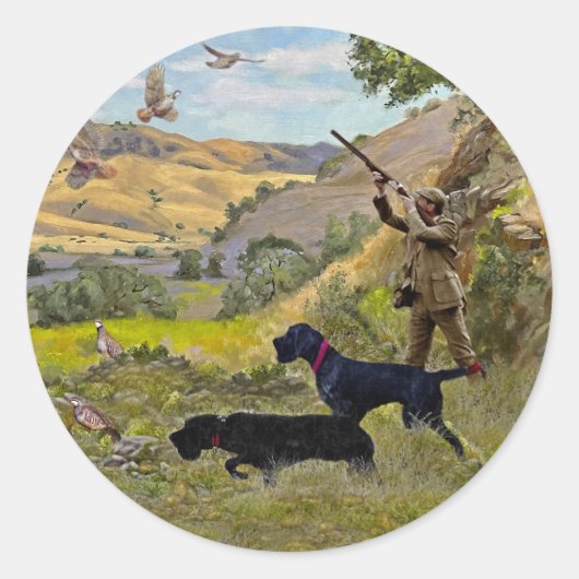 狩りチュカルパトリッジ ラウンドシール (正面)