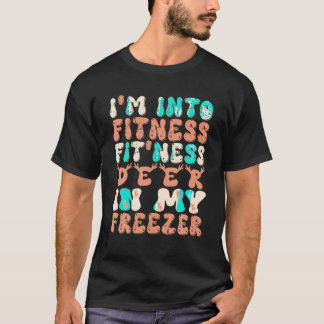 狩りティーIはフィットネスディアフリーザーおもしろい胡へ Tシャツ