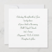 狩りテーマパーソナライズされたスペックルド迷彩柄結婚ズ 招待状 (裏面)