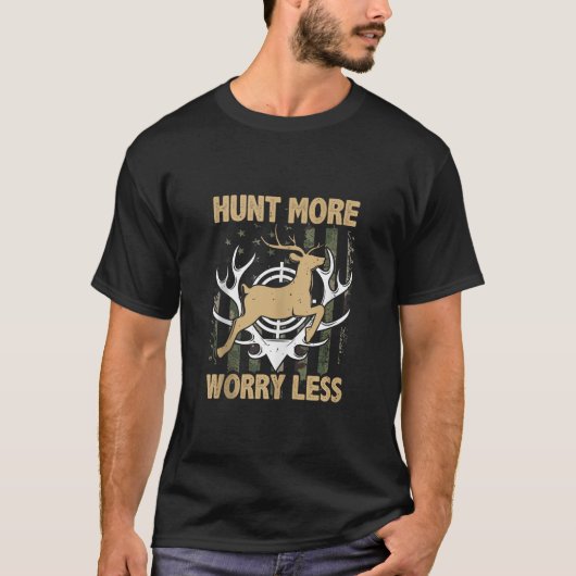 狩りディアバック狩り愛国狩猟戦車 Tシャツ (正面)