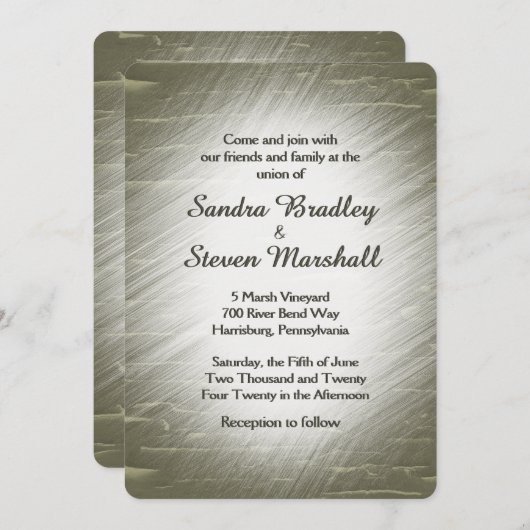 狩りデザイン結婚式招待状 招待状 (正面/裏面)