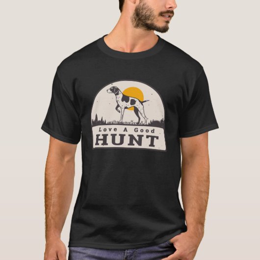 狩りドグッド狩りヴィンテージハンター Tシャツ (正面)