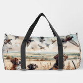 狩りドッグアンドダックスダッフルバッグ ダッフルバッグ (裏面)