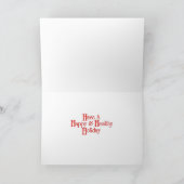 狩りドッグクリスマス シーズンカード (内部)