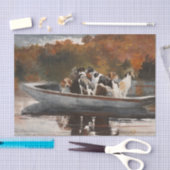 狩りドッグズインボートバイウィンスローホーマー 薄葉紙 (クラフト)