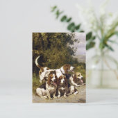 狩りドッグズ – ヴィンテージドッグアートバイシャルルドペンヌ ポストカード (スタンド正面)