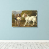 狩りドッグ(by Carlo Ademollo) キャンバスプリント (インサイチュ (ウッドフロア))