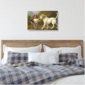 狩りドッグ(by Carlo Ademollo) キャンバスプリント (インサイチュ (寝室))