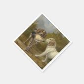 狩りドッグ(by Carlo Ademollo) スタンダードカクテルナプキン (角)