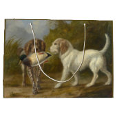 狩りドッグ(by Carlo Ademollo) ラージペーパーバッグ (裏面)