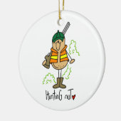 狩りナットTシャツとギフト セラミックオーナメント (左)