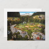 狩りハーテンフェルス城の近く – Cranach the Elder ポストカード (正面/裏面)