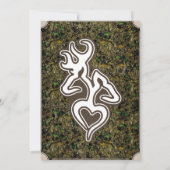 狩りバックアンドドウカモフラージュ結婚式招待状 招待状 (裏面)