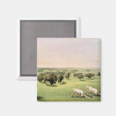 狩りバッファローカモフラージュ マグネット (正面/裏面)