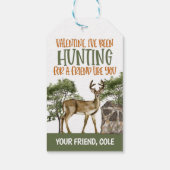狩りバレンタインデアメッセージカード ギフトタグ (裏面)