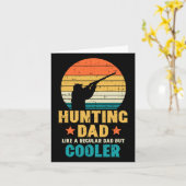 狩りパパクールレトロファーザーズデイハンターダディ カード (黄色い花)