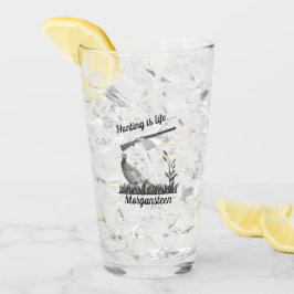 狩りパーソナライズされたはキジと散弾銃 タンブラーグラス