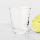 狩りパーソナライズされたはライフターキーとショットガン ショットグラス (左)