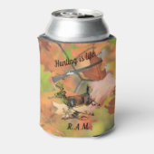 狩りパーソナライズされたはライフバックとショットガン 缶クーラー (缶裏面)