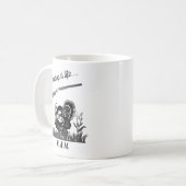 狩りパーソナライズされたはライフ5 コーヒーマグカップ (正面左)