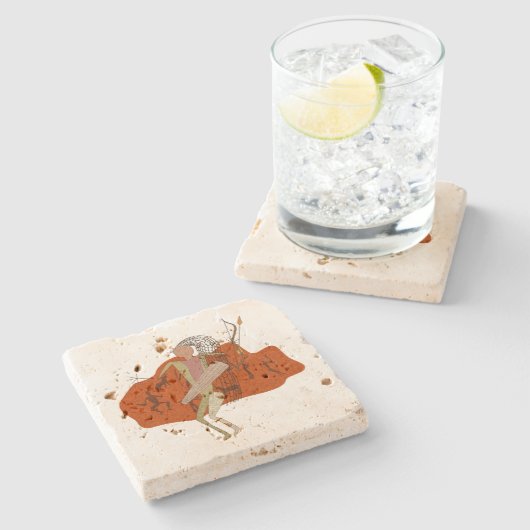 狩りパーティー ストーンコースター (横)