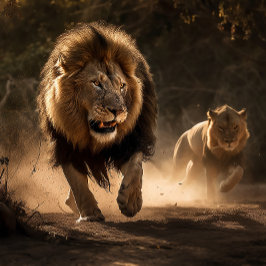 狩りパートナーズライオンとライオンズジグソーパズル ジグソーパズル