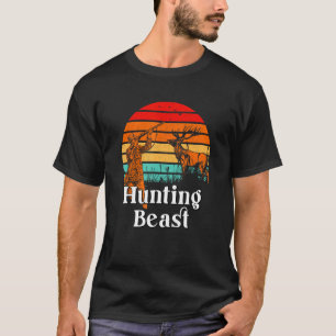 狩りビーズベアーハンターベアークブアニマル射撃、 発砲 Tシャツ
