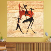 狩りブシュメン キャンバスプリント (インサイチュ (リビング))