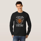 狩りホッグピグソスディアディアー狩りそれはボールをク Tシャツ (正面フル)