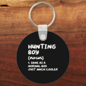 狩りボーイ定義おもしろい キーホルダー (正面)