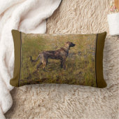 狩りポットハウンド装飾用クッション ランバークッション (ブランケット)