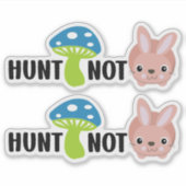 狩りマッシュルームは動物ではない、ビーガン シール (正面)