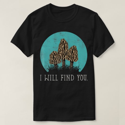 狩りモレルマッシュルームプレミアム Tシャツ (デザイン正面)