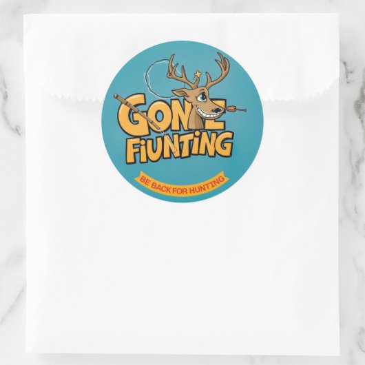 狩りユーモアのある冒険を始めろ！ ラウンドシール (バッグ)