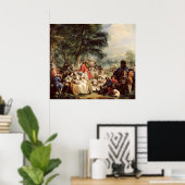 狩りランチ， 1737 ポスター (ホームオフィス)