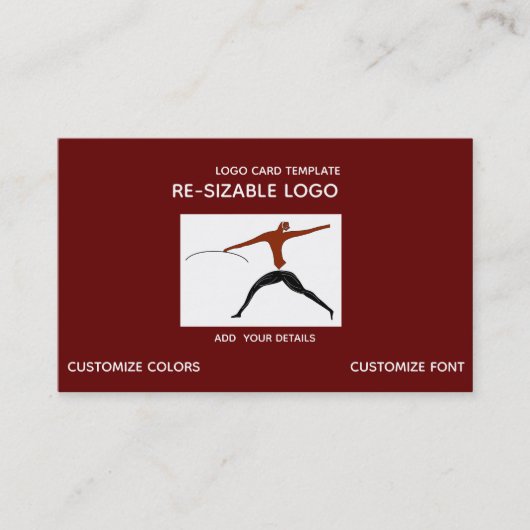 狩りロゴ戦士ハンター 名刺 (正面)