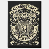 狩りヴィンテージ マグネット (正面)