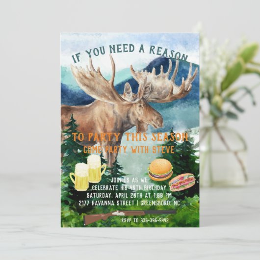 狩り主題パーティー 招待状 (スタンド正面)