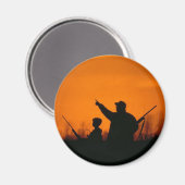 狩り付パパ マグネット (正面/裏面)