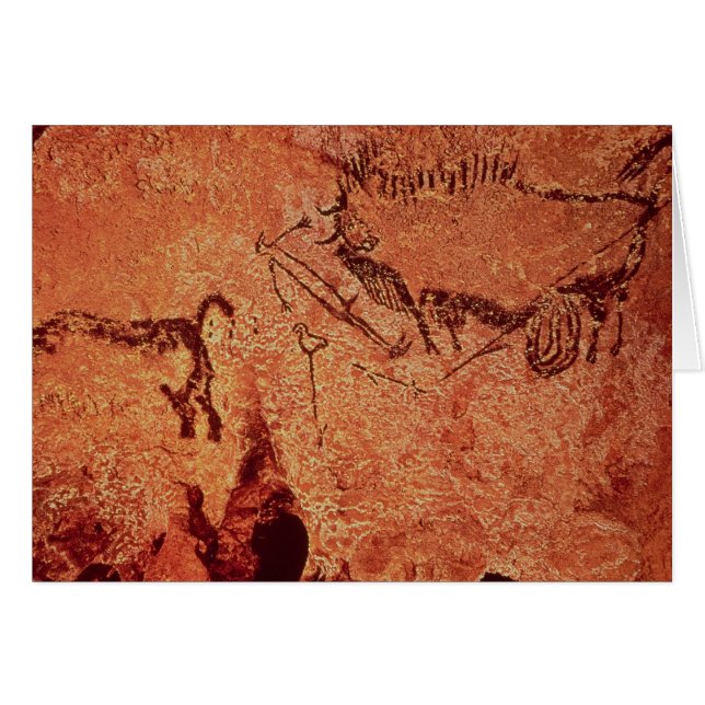 狩り場面の絵画、c.17000を紀元前に揺すって下さい (正面横)