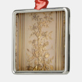 狩り場面、食事からの木製のpanelling メタルオーナメント (左)