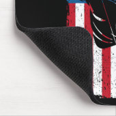 狩り射手アメリカ国旗のブーン打ち マウスパッド (コーナー)