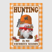 狩り格言とリトルレッドトラックビニールマグネット マグネット招待状 (正面)