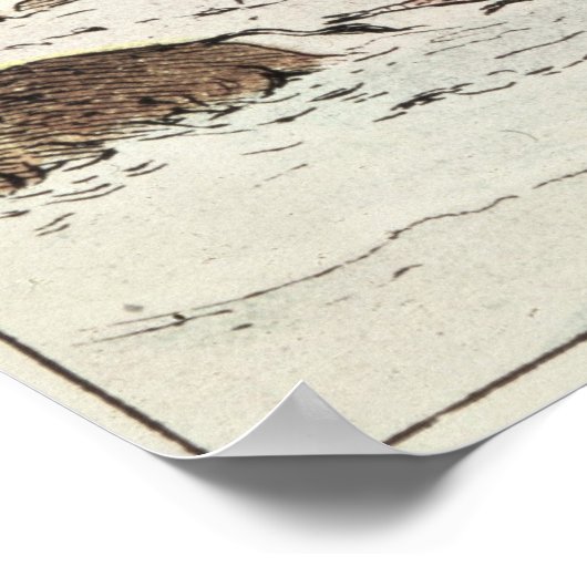 狩り水牛 ポスター (角)