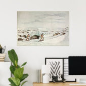 狩り水牛 ポスター (ホームオフィス)