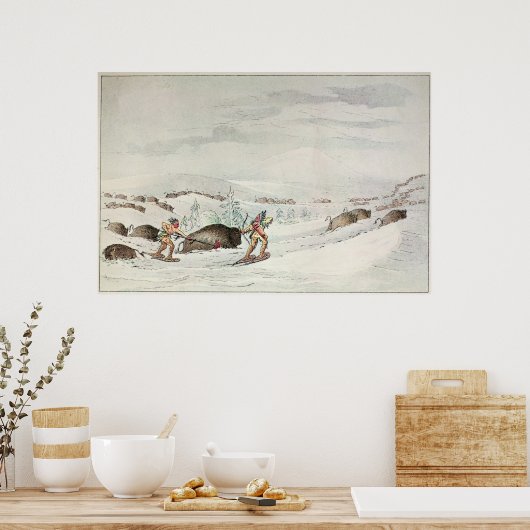 狩り水牛 ポスター (キッチン)