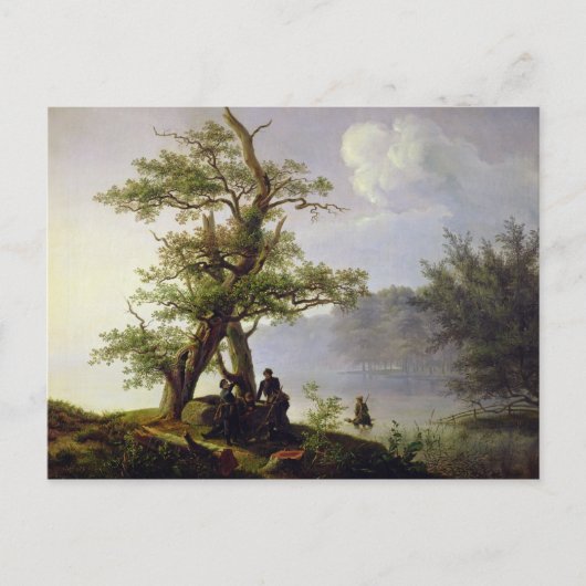 狩り水鳥, 1828 ポストカード (正面)