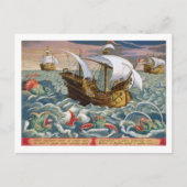狩り海の生き物， 'ヴェネationes Fからプレート84 ポストカード (正面)