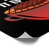 狩り温熱鹿おもしろい狩りポスターblk ポスター (角)